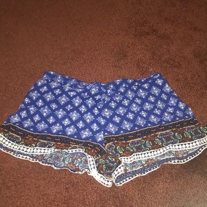Boho flowy shorts
